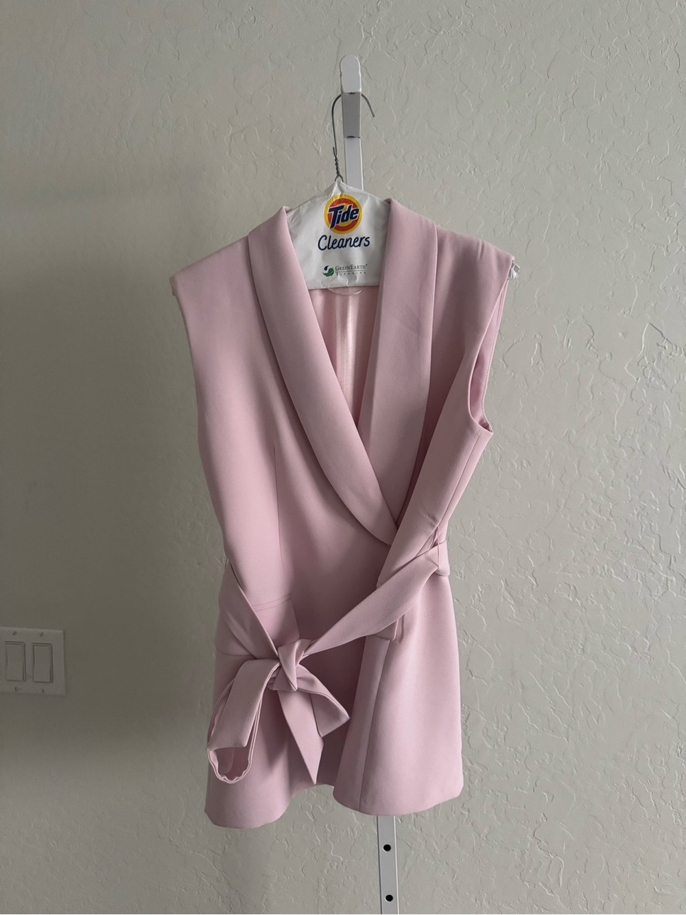 Zara Dusty Pink Sleeveless Wrap Blouse